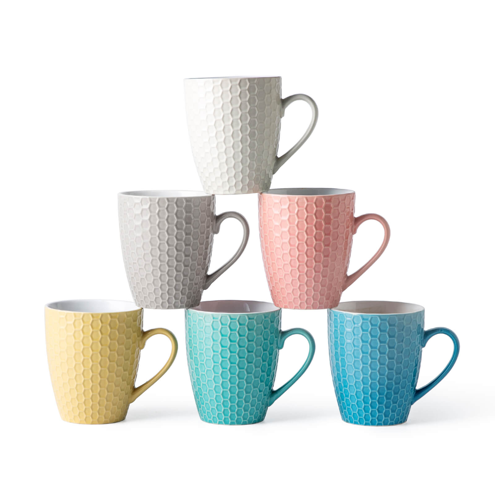 APPLEBUM MUG CUP 6個 set APPLEBUM MUG CUP 6個 set Ceramic Coffee Mugs with Multi Textured